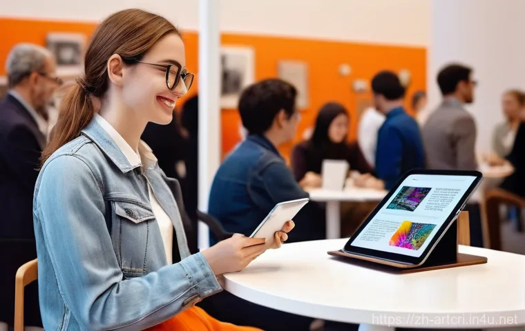 미술평론가로서의 네트워크 구축 - **Prompt 1: "The Heart of Connection: A Gallery Moment"**

    A vibrant, naturalistic photo capturi...